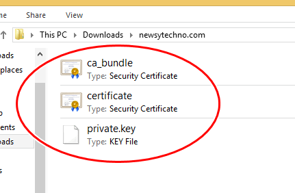 Free SSL Certificate Files