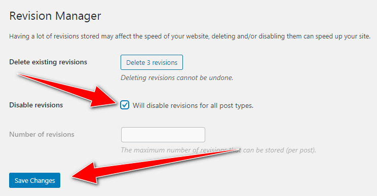 Limit Post Revisions - Disable WordPress Revisions