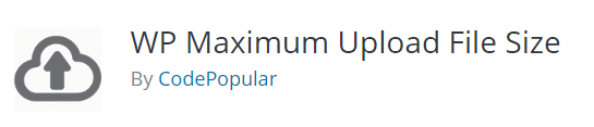 WP Maximum Upload File Size